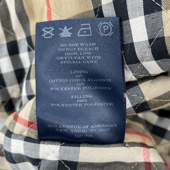 Burberry London Wool Blend Jacket Nova Check Quilted Lined Brown Men's XLarge - Picture 14 of 16